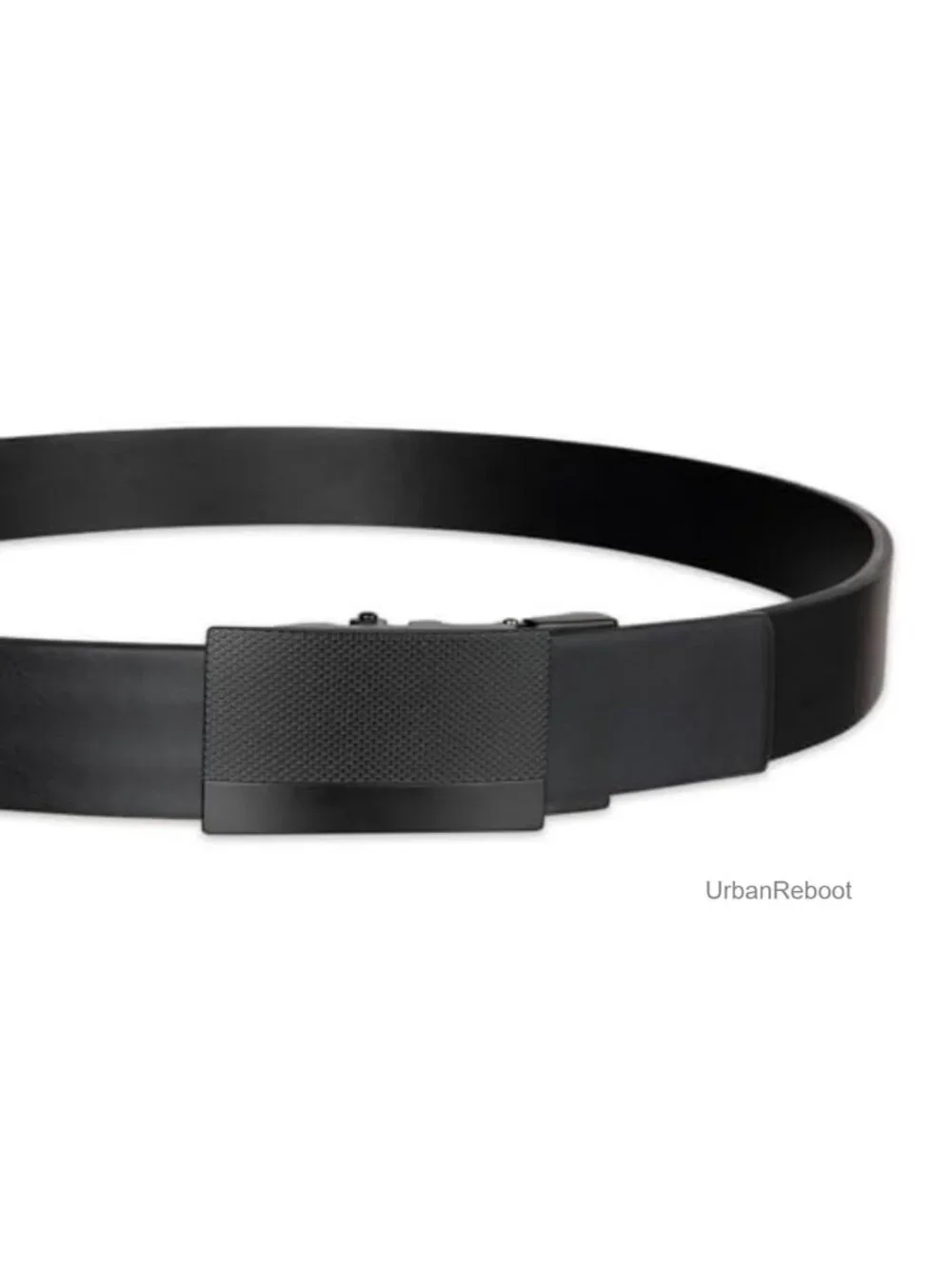 Men's Perfect Fit Adjustable Click Belt Leather Ratchet No-Hole